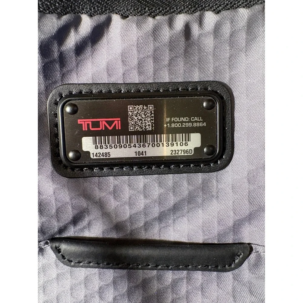 Tumi Alpha Bravo Service Crossbody Bag Black‎ Ballistic Nylon 232796D Mens Bag